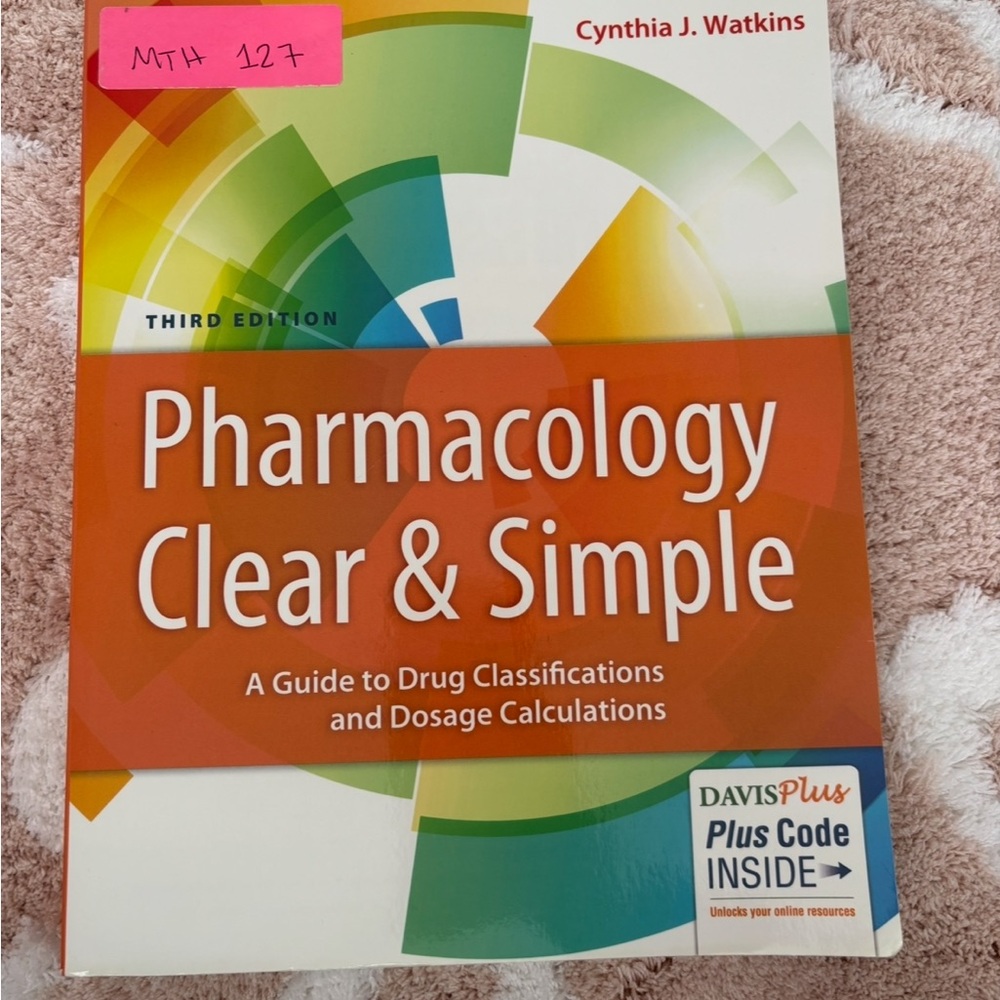 Pharmacology Clear & Simple Book